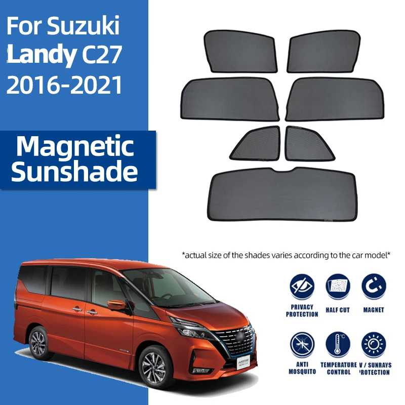 For Suzuki Landy SC27 2016-2021 Magnetic Car Sunshade Shield Windshield Mesh Frame Curtain Rear Back Side Window Sun Shade Visor
For Suzuki Landy SC27 2016-2021 Magnetic Car Sunshade Shield Windshield Mesh Frame Curtain Rear Back Side Window Sun Shade Visor