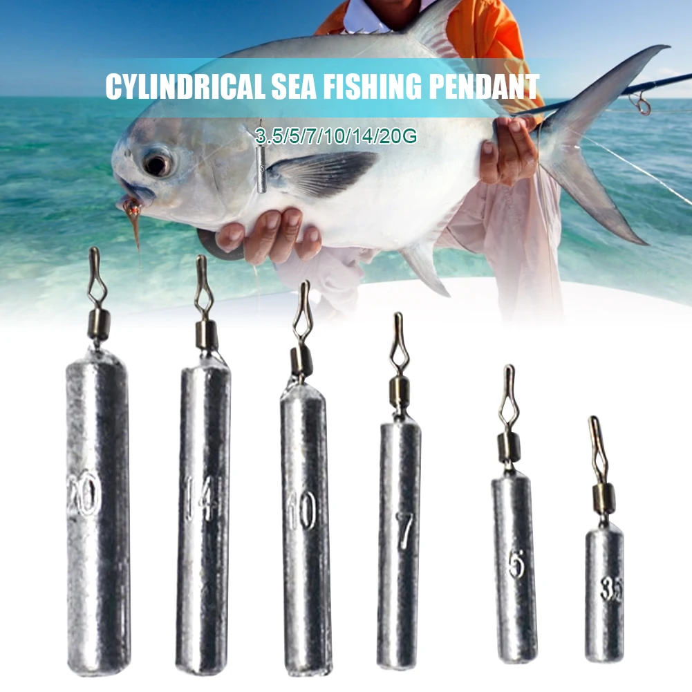 10Pcs Fishing Weights Sinkers Cylindrical Round Sinker Lead Drop Shot Rig Hooks with Swivels Fishing Tackle Fishing Accessories
10Pcs Fishing Weights Sinkers Cylindrical Round Sinker Lead Drop Shot Rig Hooks with Swivels Fishing Tackle Fishing Accessories