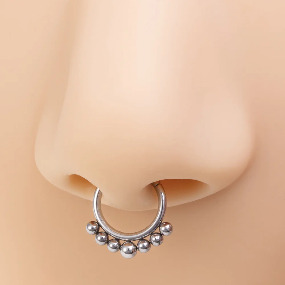 1pc 16G Surgical Steel Hinged Clicker Segment Nose Rings Hoop Helix Cartilage Daith Tragus Sleeper Earrings Body Piercing 8mm
1pc 16G Surgical Steel Hinged Clicker Segment Nose Rings Hoop Helix Cartilage Daith Tragus Sleeper Earrings Body Piercing 8mm