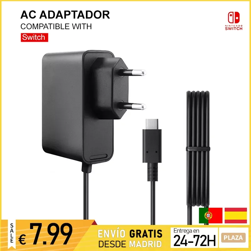 USB C Charger with Nintendo AC Power Adapter for Switch Fast Charging USB Type C 5V 2.4A Other Devices Type C
USB C Charger with Nintendo AC Power Adapter for Switch Fast Charging USB Type C 5V 2.4A Other Devices Type C