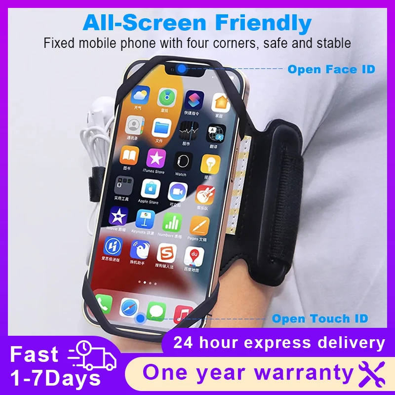 Running Armband Wristband 360°Rotatable Waterproof Phone Holder Fit 4.5-7’For Android IOS Samsung Pockets for Running Cycling
Running Armband Wristband 360°Rotatable Waterproof Phone Holder Fit 4.5-7’For Android IOS Samsung Pockets for Running Cycling