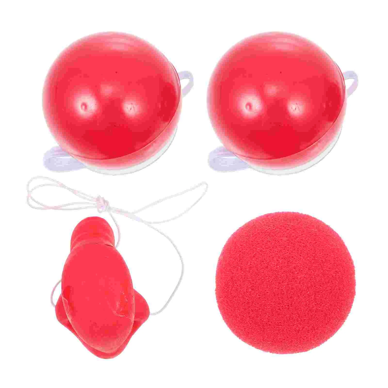 

Clown Noses Comedy Trick Props Halloween Masquerade Circus Props 1XSponge Clown Nose 1XRubber Nose 2X Glowing Clown Noses