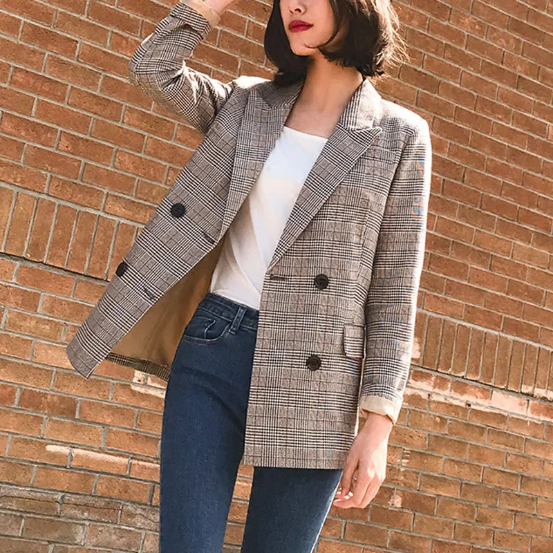 Women suit thickened autumn winter jacket women's Retro suit coat 
Women suit thickened autumn winter jacket women's Retro suit coat