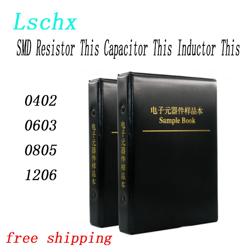 

Набор резисторов, Smd Book 0805, набор резисторов с чипом 0201 0402 0603 1206 1% 170 стандарта SMT, 0R-10M, сборка образцов Smd
