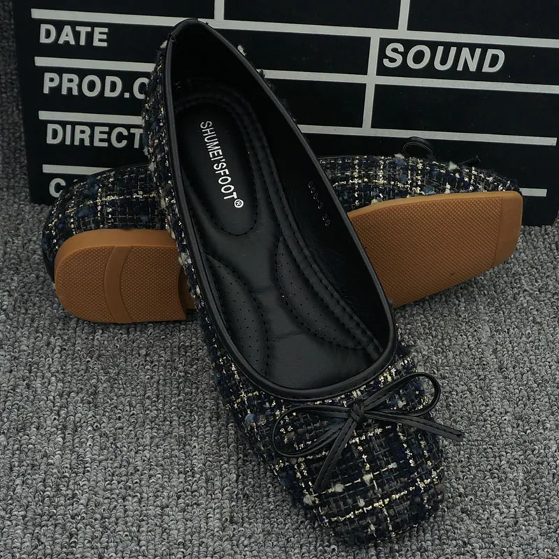 Korean Fashion Women Shoes Butterfly-knot Square Toe Flats Casual Shallow Large Size Boat Shoes Women Loafers 2023 Spring Autumn
Korean Fashion Women Shoes Butterfly-knot Square Toe Flats Casual Shallow Large Size Boat Shoes Women Loafers 2023 Spring Autumn