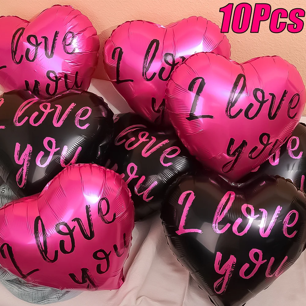 5/10pcs Heart Balloons 18inch I LOVE You Aluminum Foil Balloon Wedding Black Valentine's Day Decorations Reusable Party Supplies
5/10pcs Heart Balloons 18inch I LOVE You Aluminum Foil Balloon Wedding Black Valentine's Day Decorations Reusable Party Supplies