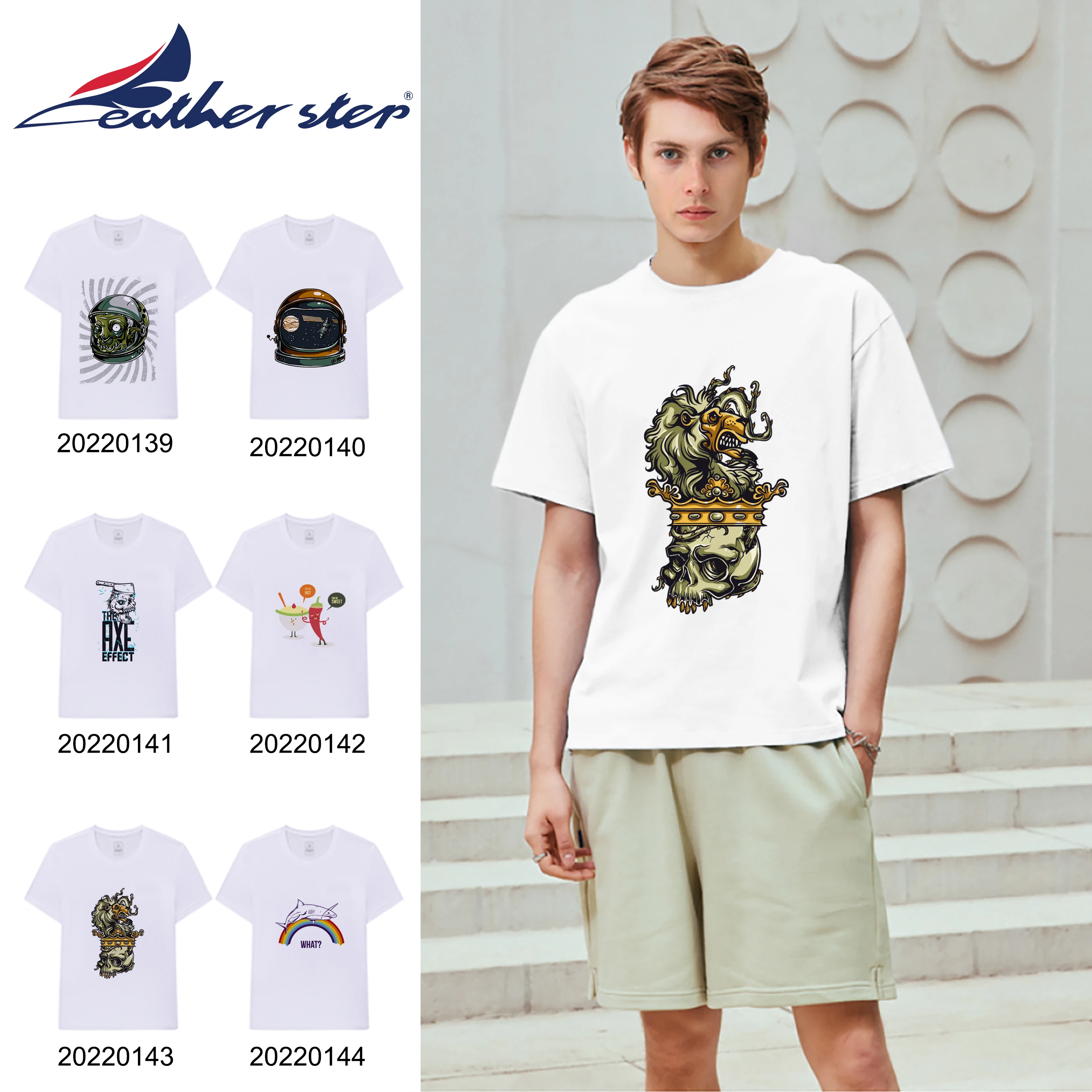 Feather Step Street Men's Black T-shirt Casual Cartoon Big Pattern Astronaut Print Series Round Neck Top Commuter T-shirt Women
Feather Step Street Men's Black T-shirt Casual Cartoon Big Pattern Astronaut Print Series Round Neck Top Commuter T-shirt Women