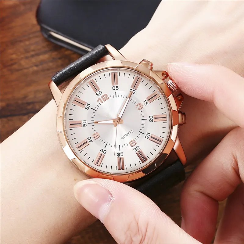 New Fashion Big Dial Military Quartz Men Watch Leather Sport Watches Clock Business Men's Minimalist Watches Relogio Masculino
New Fashion Big Dial Military Quartz Men Watch Leather Sport Watches Clock Business Men's Minimalist Watches Relogio Masculino