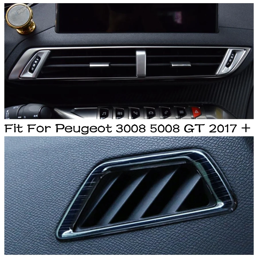 Dashboard Air Conditioning Vent Outlet Protective Trim Cover Silver For Peugeot 3008 5008 GT 2017 - 2022 Black Interior Parts
Dashboard Air Conditioning Vent Outlet Protective Trim Cover Silver For Peugeot 3008 5008 GT 2017 - 2022 Black Interior Parts