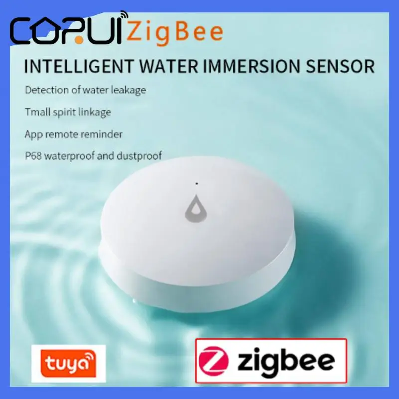 CORUI ZigBee Tuya Water Leak Detector Flood Sensor Water Tank Full Water Linkage Alarm Smart Life APP Remote Monitoring
CORUI ZigBee Tuya Water Leak Detector Flood Sensor Water Tank Full Water Linkage Alarm Smart Life APP Remote Monitoring