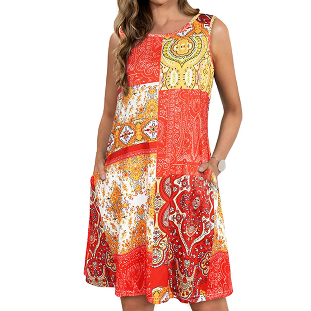 2023 Summer New Dresses For Women's Beach Cape Striped Festive Tees Sundress Sleeveless Pockets Casual Loose Tank Backless Dress
2023 Summer New Dresses For Women's Beach Cape Striped Festive Tees Sundress Sleeveless Pockets Casual Loose Tank Backless Dress