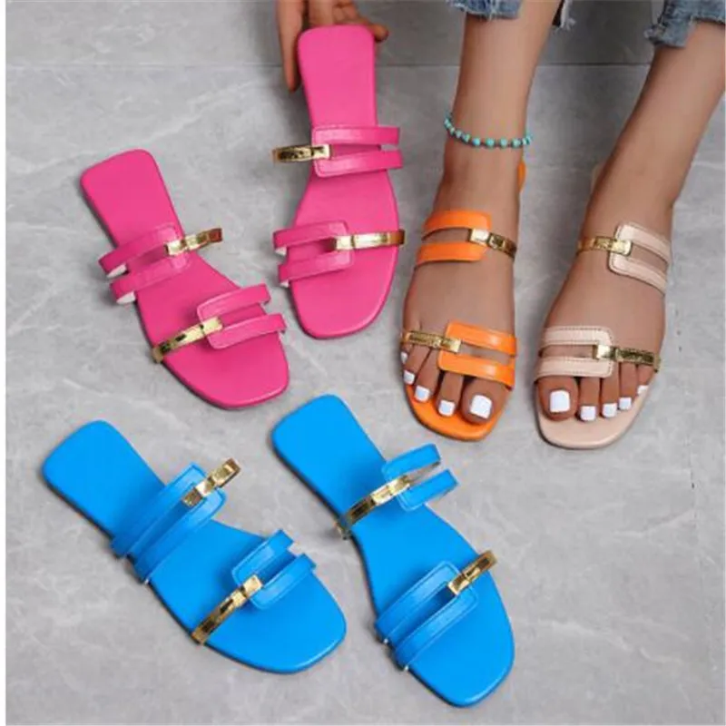 Flat Women's Slippers Simple Style Ladies Beach Shoes for Vacation Breathable Summer New 2023 Woman Flip Flops Plus Size Slides
Flat Women's Slippers Simple Style Ladies Beach Shoes for Vacation Breathable Summer New 2023 Woman Flip Flops Plus Size Slides