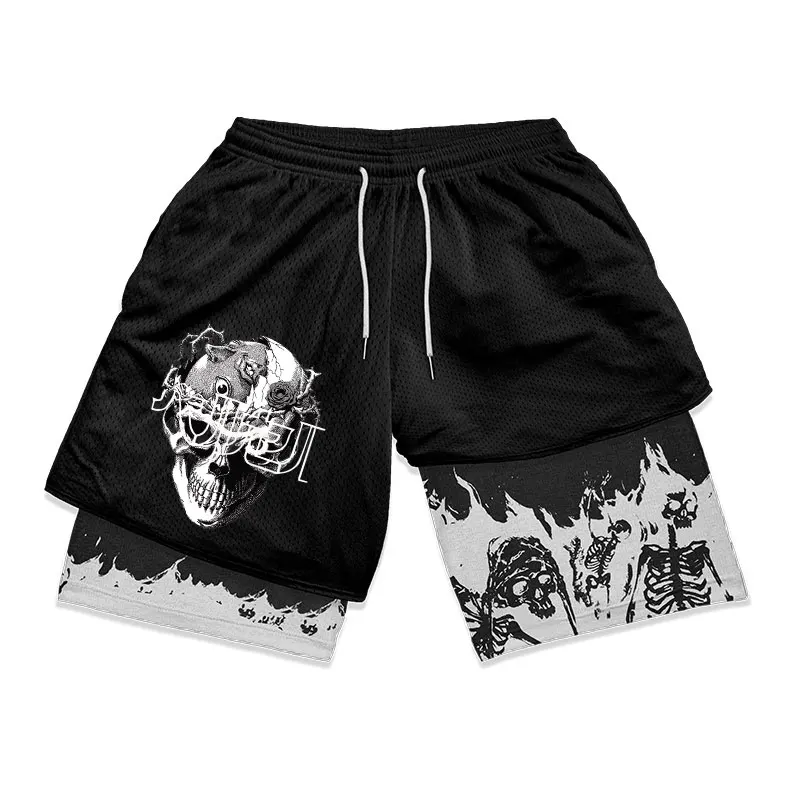 Y2K Sports Shorts For Men Running Fitness High Waist Hip Hop Pocket Skull Basketball Gym Shorts Summer Performance Sportwear
Y2K Sports Shorts For Men Running Fitness High Waist Hip Hop Pocket Skull Basketball Gym Shorts Summer Performance Sportwear