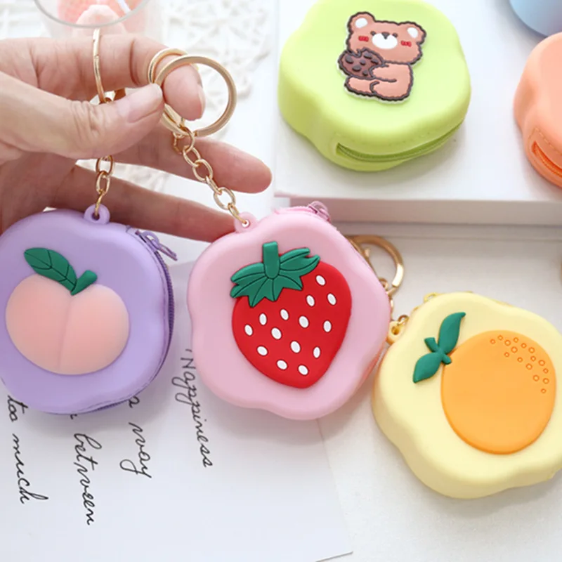 Korean Candy Color Silicone Storage Box with Keychain Mini Portable Earphone Coin Key Holder Bag Children Girl Purse
Korean Candy Color Silicone Storage Box with Keychain Mini Portable Earphone Coin Key Holder Bag Children Girl Purse