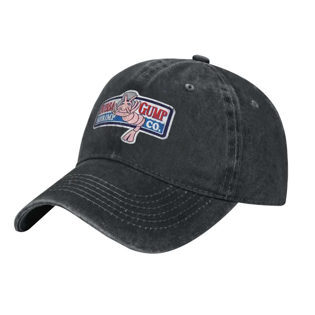 Джинсовая бейсболка Bubba Gump с изображением креветки морепродуктов американский