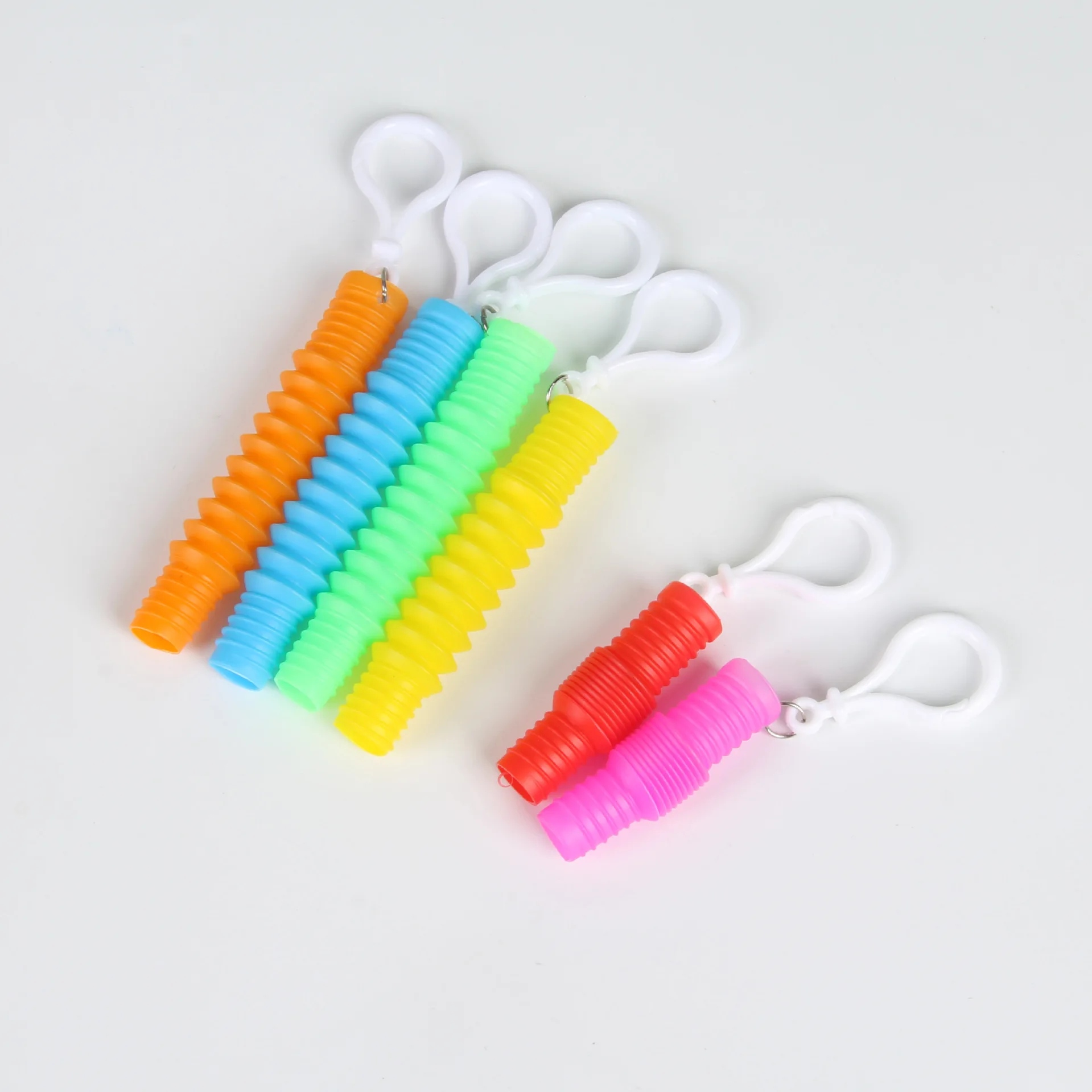 6pcs Colorful Plastic Pop Tubes Pendent Keychain Creative Magic Pull Stretch Fidget Tube Decompression Toys
6pcs Colorful Plastic Pop Tubes Pendent Keychain Creative Magic Pull Stretch Fidget Tube Decompression Toys