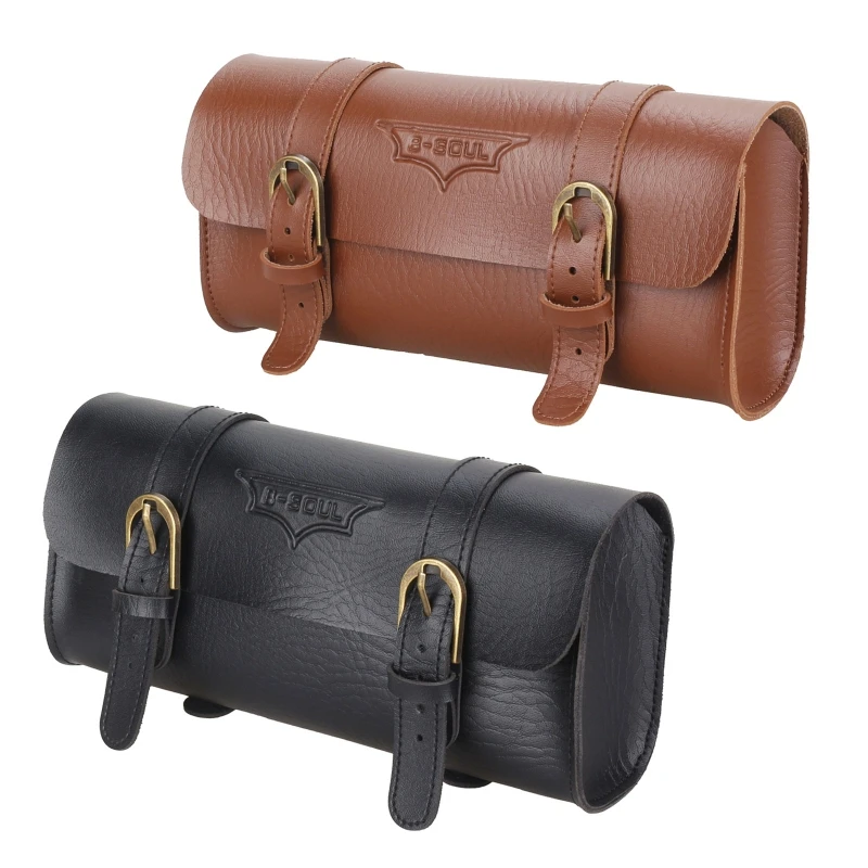 Bicycle Handlebar Bag Saddlebag, Waterproof PU Leather Handmade Motorcycle Fork Bag Roll, Storage Tool Pouch Round Barrel Shape
Bicycle Handlebar Bag Saddlebag, Waterproof PU Leather Handmade Motorcycle Fork Bag Roll, Storage Tool Pouch Round Barrel Shape