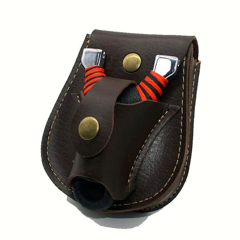 Outdoor Sports Steel Ball Package Leather Slingshot Bag Back Through The Belt Durable Without Deformation For Hunting
Outdoor Sports Steel Ball Package Leather Slingshot Bag Back Through The Belt Durable Without Deformation For Hunting