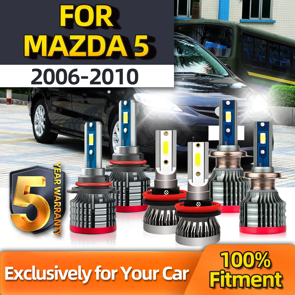 TEENRAM Ultra-white 6x LED 9005 H7 High Low Beam Bulb Conversion Kit H11 Fog Light Year 2006 2007 2008 2009 2010 For Mazda 5
TEENRAM Ultra-white 6x LED 9005 H7 High Low Beam Bulb Conversion Kit H11 Fog Light Year 2006 2007 2008 2009 2010 For Mazda 5