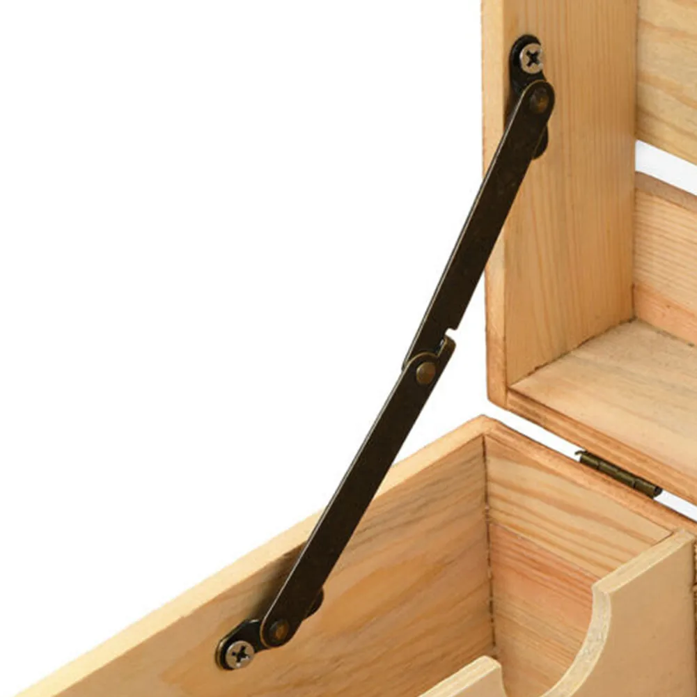 2PCS Metal Lid Support Hinges Storage Cabinet Antique Folding Table Hinge Lift Up Flap Wooden Furniture Fittings Hardware Home
2PCS Metal Lid Support Hinges Storage Cabinet Antique Folding Table Hinge Lift Up Flap Wooden Furniture Fittings Hardware Home