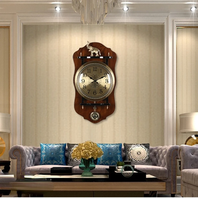 Large European Wall Clock Wooden Living Room Art Creative Silent Wall Clock Pendulum Hanging Bedroom reloj pared Home Decoration
Large European Wall Clock Wooden Living Room Art Creative Silent Wall Clock Pendulum Hanging Bedroom reloj pared Home Decoration