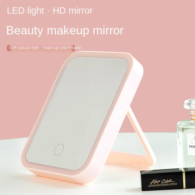 Makeup Mirror Charging Filling Light Table Folding Portable Mirror LED Makeup Mirror with Light
Makeup Mirror Charging Filling Light Table Folding Portable Mirror LED Makeup Mirror with Light