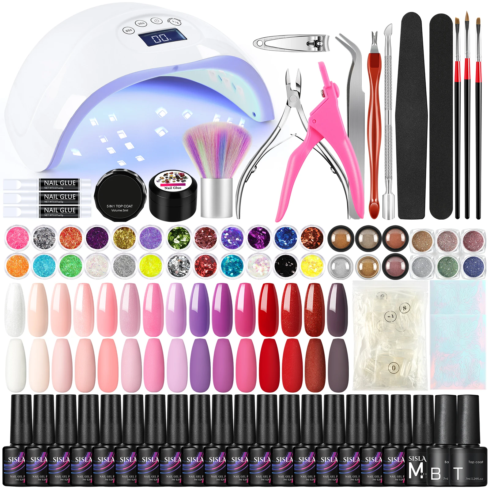 Complete Nail Polish Set Gel Nail Polish Manicure Set Base Top Coat Semi Permanent Paint Hybrid Nails Gel
Complete Nail Polish Set Gel Nail Polish Manicure Set Base Top Coat Semi Permanent Paint Hybrid Nails Gel
