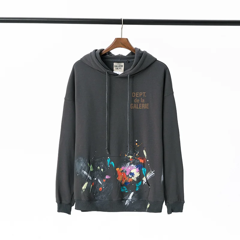 GALLERY DEPT High Quality Brand Hoodies Men Fashion woman Sweatshirts 100% Cotton Men's Hoodie Embroidery letter decals
GALLERY DEPT High Quality Brand Hoodies Men Fashion woman Sweatshirts 100% Cotton Men's Hoodie Embroidery letter decals
