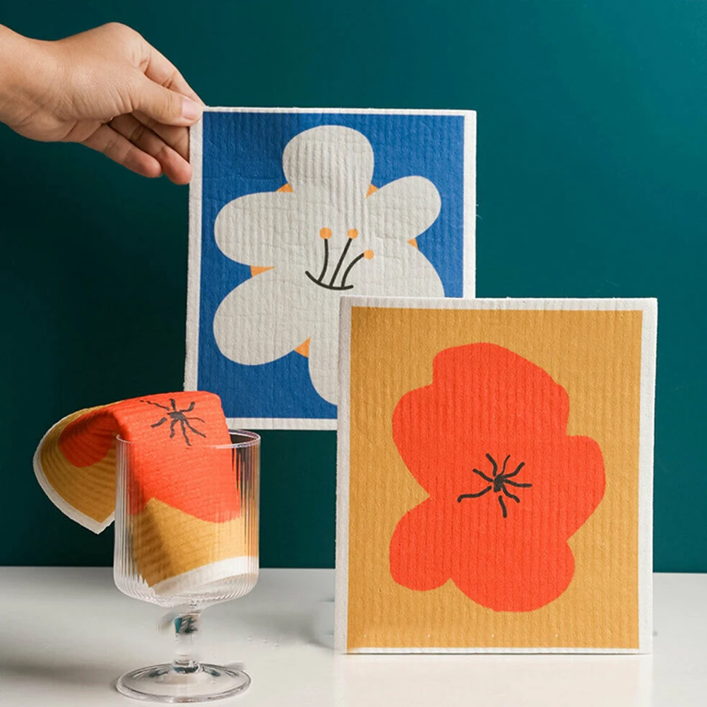 1PCS Cleaning Dish Cloth Cellulose Dishcloths Absorbent Dishcloths Wet Dry Household Kitchen Rag Print Tea Towel Scouring Pad
1PCS Cleaning Dish Cloth Cellulose Dishcloths Absorbent Dishcloths Wet Dry Household Kitchen Rag Print Tea Towel Scouring Pad