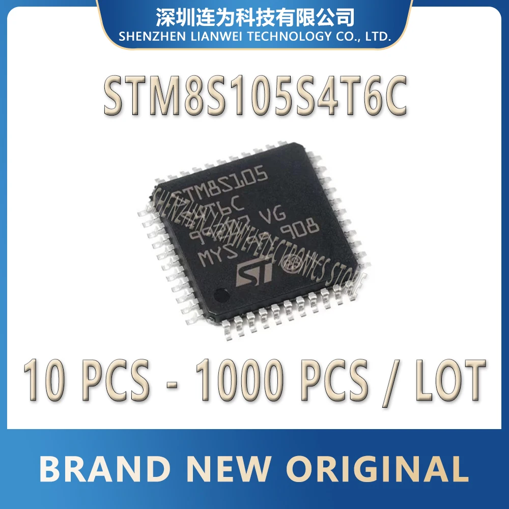 STM8S105S4T6C STM8S105S4T6 STM8S105S4 STM8S105 STM8S STM8 STM IC MCU Chip LQFP-44
STM8S105S4T6C STM8S105S4T6 STM8S105S4 STM8S105 STM8S STM8 STM IC MCU Chip LQFP-44