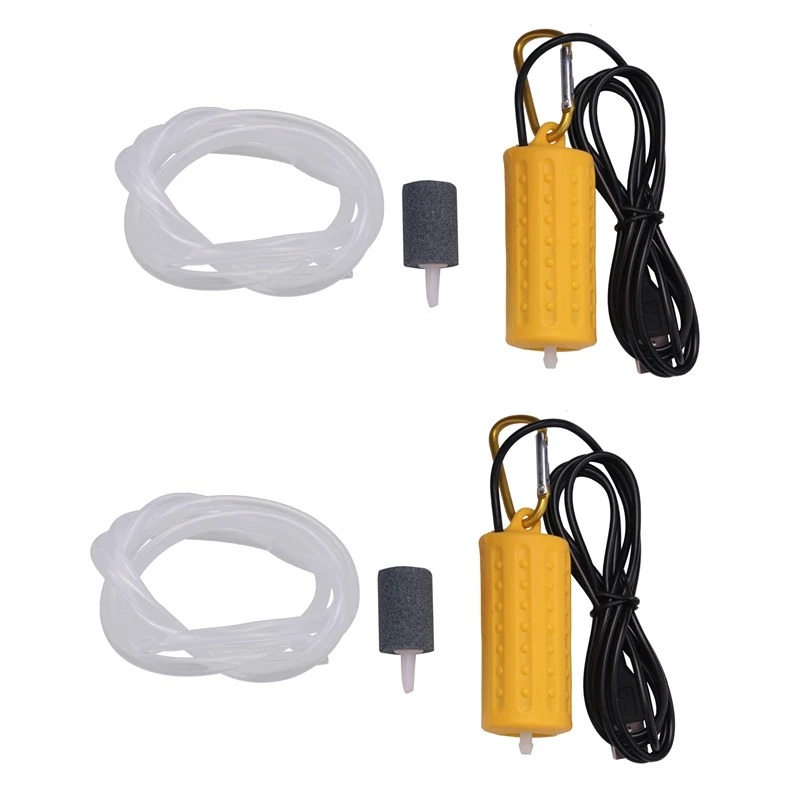 2X USB Mini Aeration Pump Air Pump Aquarium Aerator Ultra Quiet Mini Fish Tank Go Fishing Oxygen Pump -Yellow
2X USB Mini Aeration Pump Air Pump Aquarium Aerator Ultra Quiet Mini Fish Tank Go Fishing Oxygen Pump -Yellow