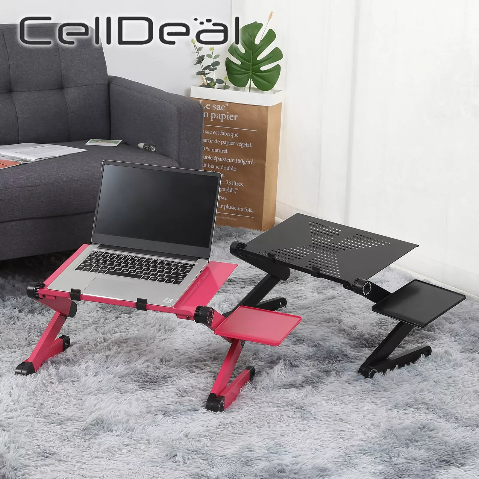 Adjustable Laptop Desk Stand Aluminum Laptop Computer Table Ergonomic Portable Vented TV Bed Laptop Stand with Mouse Pad
Adjustable Laptop Desk Stand Aluminum Laptop Computer Table Ergonomic Portable Vented TV Bed Laptop Stand with Mouse Pad