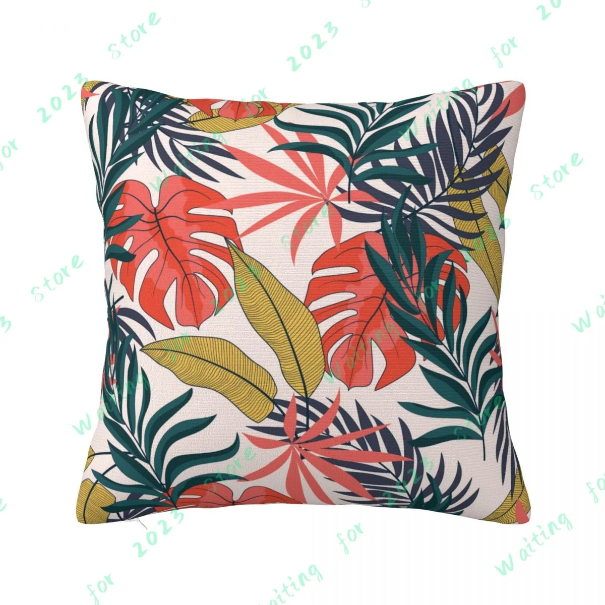 

Tropical Leaf Cactus Monstera Cushion Cover 45*45cm Polyester Throw Pillows Sofa Home Decor Decoration Decorative Pillowcase