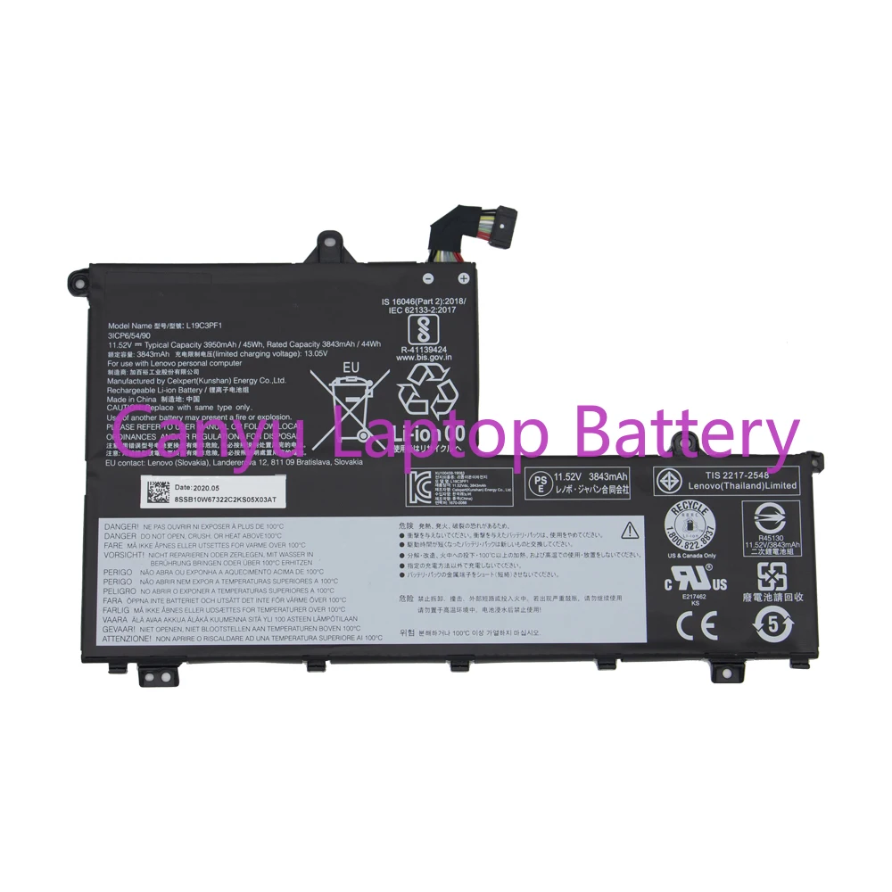 L19D3PF2 L19C3PF1 L19L3PF8 L19M3PF1 L19M3PF9 L19M3PF2 Laptop Battery For Lenovo Thinkbook 14-IML 14-IIL 15-IIL 15-IML New
L19D3PF2 L19C3PF1 L19L3PF8 L19M3PF1 L19M3PF9 L19M3PF2 Laptop Battery For Lenovo Thinkbook 14-IML 14-IIL 15-IIL 15-IML New