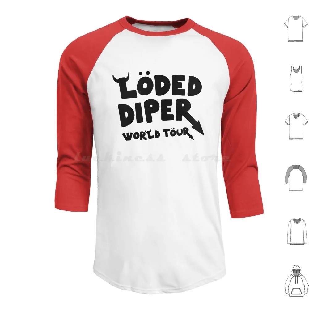 Loded Diper World Tour-винтажный оригинальный дизайн толстовки хлопок с длинным рукавом Wimpy Kid Rowley Book смешные дети молодежные Wimpy Kid Of A