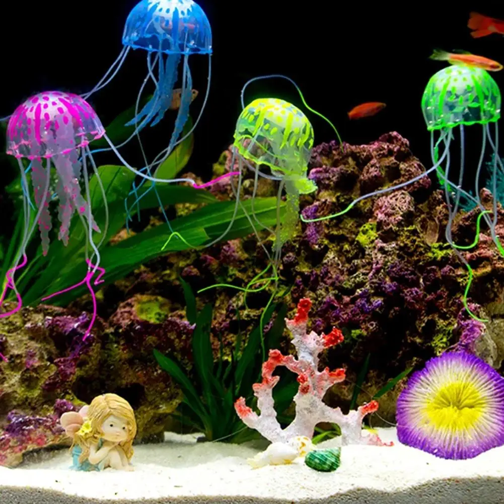 Glowing Silicone Fake Jellyfish Artificial Ornaments For Aquarium Fish Tank Landscaping Decoration
Glowing Silicone Fake Jellyfish Artificial Ornaments For Aquarium Fish Tank Landscaping Decoration