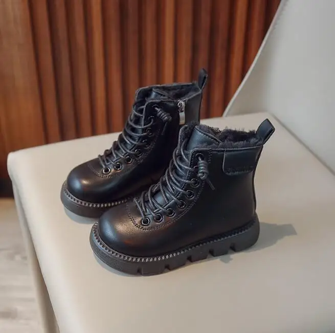 Children Winter Snow Boots Buckle Platform Toddler Kids Short Boot 26-36 Solid Color Warm Black Brown Boys Girls Sport Shoes
Children Winter Snow Boots Buckle Platform Toddler Kids Short Boot 26-36 Solid Color Warm Black Brown Boys Girls Sport Shoes