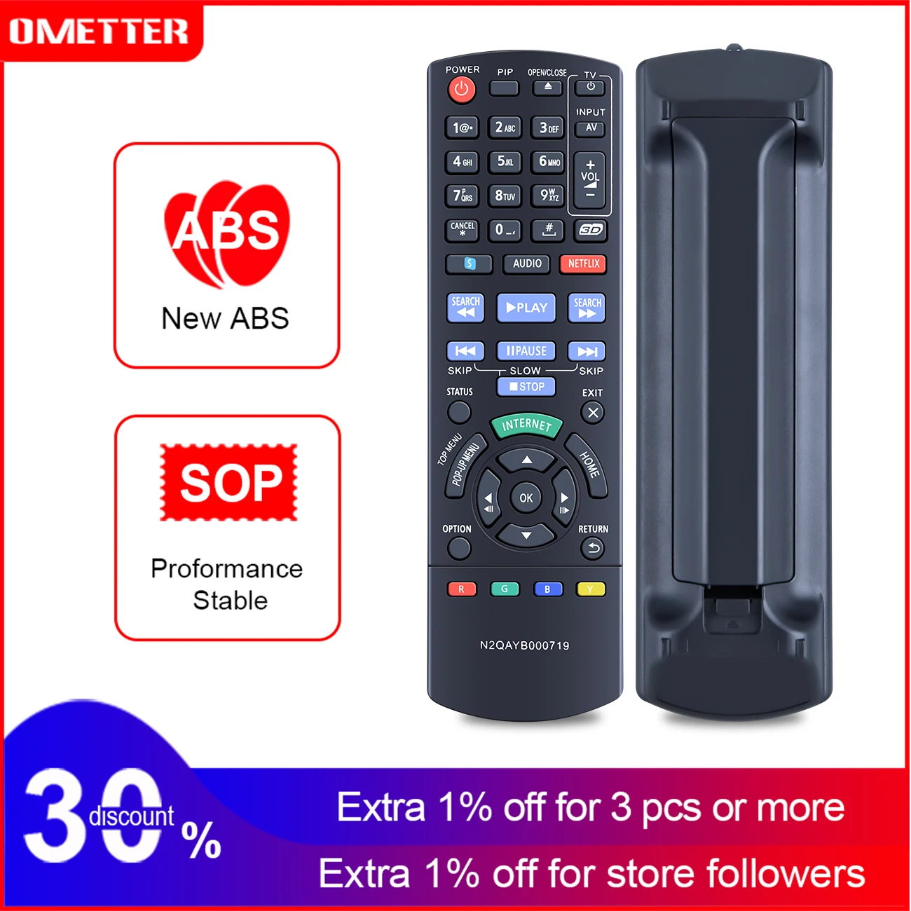 Новый Blu-Ray плеер с дистанционным управлением N2QAYB000719 для Panasonic DVD DMP-BD75
Новый Blu-Ray плеер с дистанционным управлением N2QAYB000719 для Panasonic DVD DMP-BD75