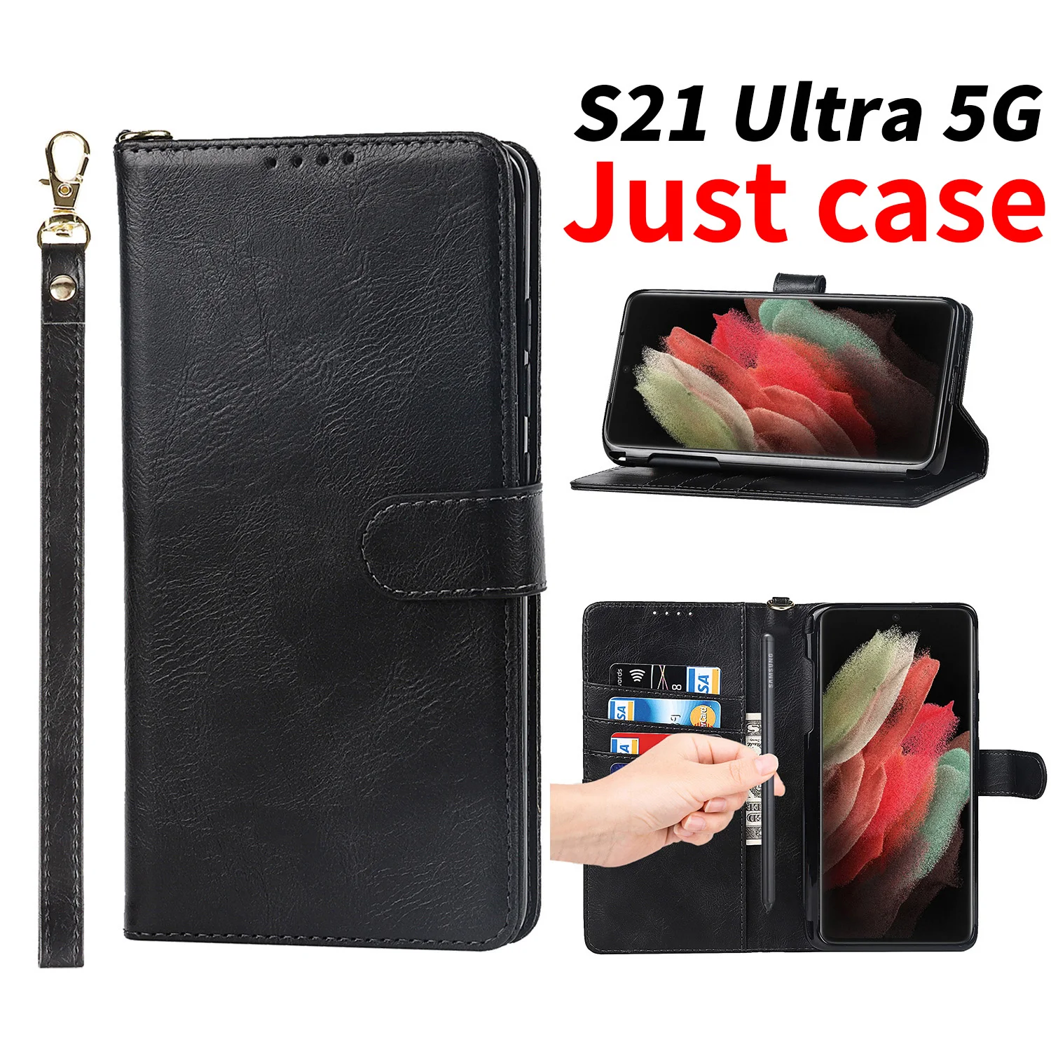For Samsung S21 Ultra 5G S Pen SPEN S-PEN Stylus Flip Case Mobile Phone Shell S21Ultra Wallet Cover Holster Slot
For Samsung S21 Ultra 5G S Pen SPEN S-PEN Stylus Flip Case Mobile Phone Shell S21Ultra Wallet Cover Holster Slot