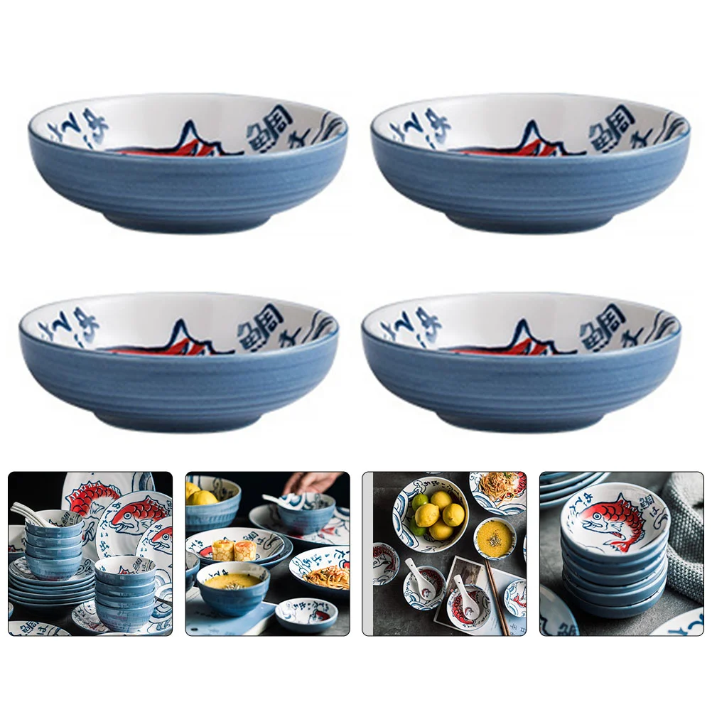 4pcs Japanese Style Seasoning Plates Snack Plates Condiments Trays for Home 
4pcs Japanese Style Seasoning Plates Snack Plates Condiments Trays for Home
