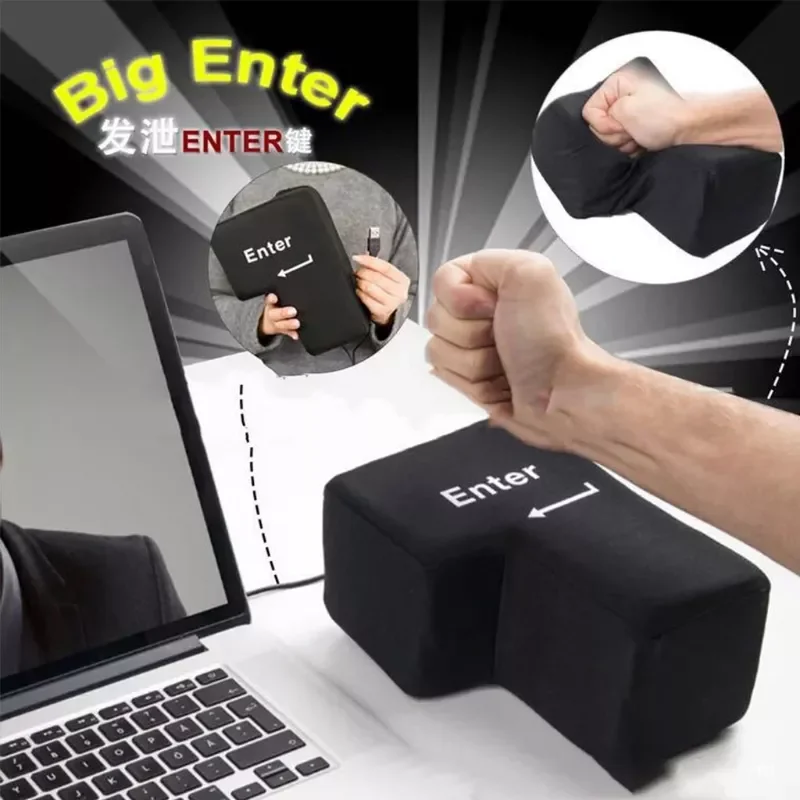 Big Enter Supersized Key USB Pillow Office Desktop Travel Nap For Anti Stress Relief
Big Enter Supersized Key USB Pillow Office Desktop Travel Nap For Anti Stress Relief