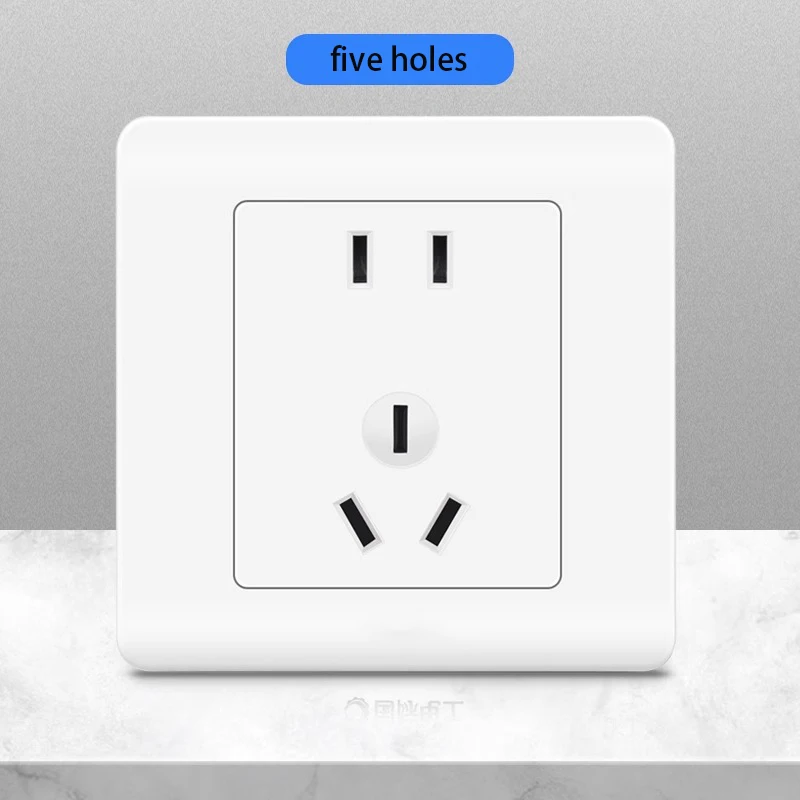 Скрытая домашняя элегантная белая панельная розетка двойного управления с одним открыванием и пятью отверстиями
Скрытая домашняя элегантная белая панельная розетка двойного управления с одним открыванием и пятью отверстиями