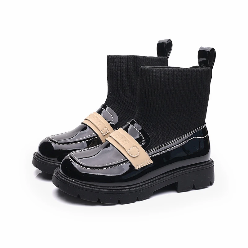 New Girls Martin Boots Autumn Children British Style Ankle Boots Black Sock Boots Student Performance Shoes Baby Kids 019 
New Girls Martin Boots Autumn Children British Style Ankle Boots Black Sock Boots Student Performance Shoes Baby Kids 019