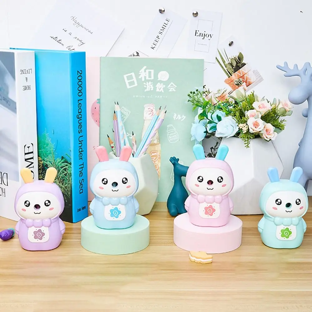 Student Prize Cartoon Rabbit Automatically Enters Lead Pencil Sharpener Hand-cranked Mechanical Tool Anti Sticking Lead
Student Prize Cartoon Rabbit Automatically Enters Lead Pencil Sharpener Hand-cranked Mechanical Tool Anti Sticking Lead