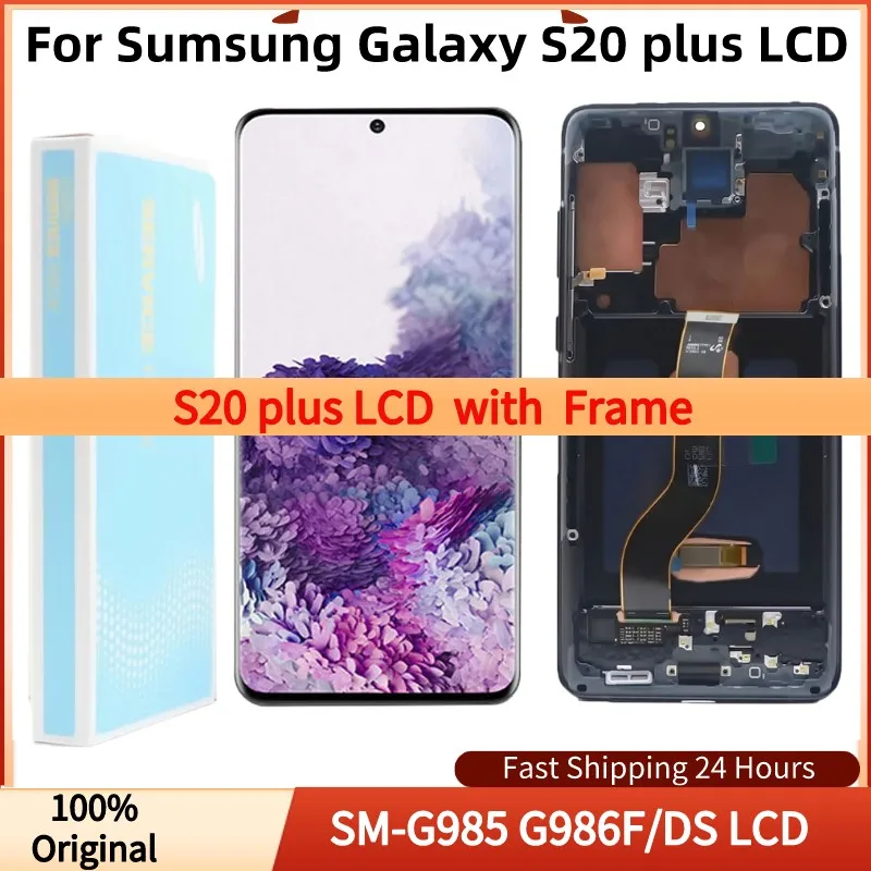 100%Original 6.7"AMOLED Display For Samsung Galaxy S20 Plus LCD With Frame SM-G985 LCD Touch Screen Digitizer Assembly With dots
100%Original 6.7"AMOLED Display For Samsung Galaxy S20 Plus LCD With Frame SM-G985 LCD Touch Screen Digitizer Assembly With dots