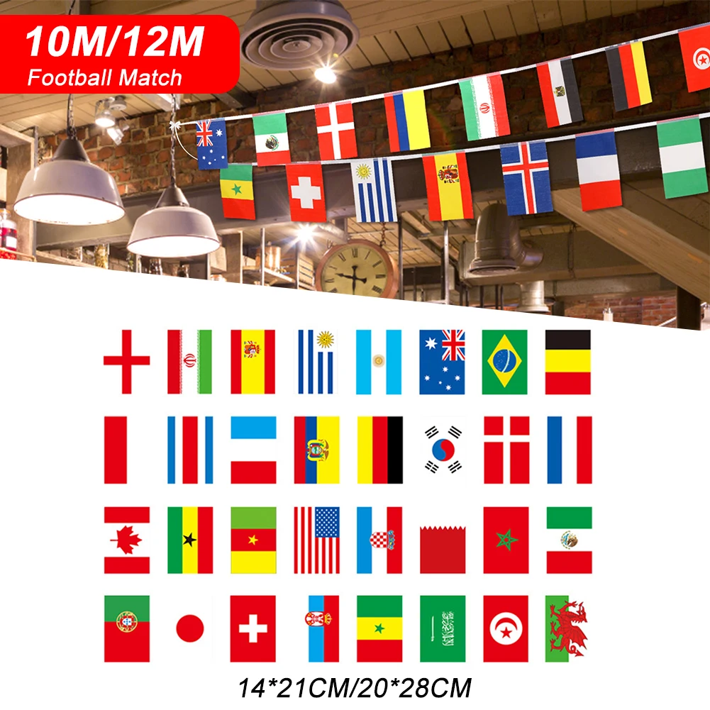 2022 Football Game Top 32 Countries String Flags Restaurant Bar Decoration Banner Soccer Club Party Decoration Hanging Flags
2022 Football Game Top 32 Countries String Flags Restaurant Bar Decoration Banner Soccer Club Party Decoration Hanging Flags