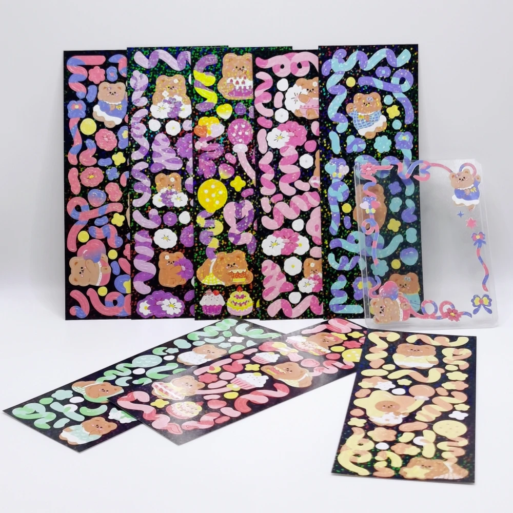 8pcs Cute Bear Cartoon Toploader Decoration Stickers Korean Style KPOP Kawaii Notebook Diary Material Hologram 3d Deco Seal
8pcs Cute Bear Cartoon Toploader Decoration Stickers Korean Style KPOP Kawaii Notebook Diary Material Hologram 3d Deco Seal