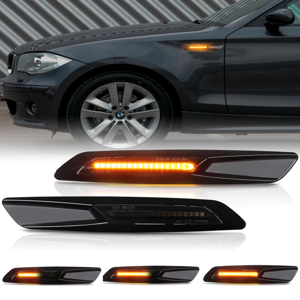 2Pcs For BMW 1 3 5 Ser F30 E90 E91 E92 E93 E46 E60 E61 F10 Flowing Amber LED Side Marker Turn Signal Sequential Indicator Lamp
2Pcs For BMW 1 3 5 Ser F30 E90 E91 E92 E93 E46 E60 E61 F10 Flowing Amber LED Side Marker Turn Signal Sequential Indicator Lamp