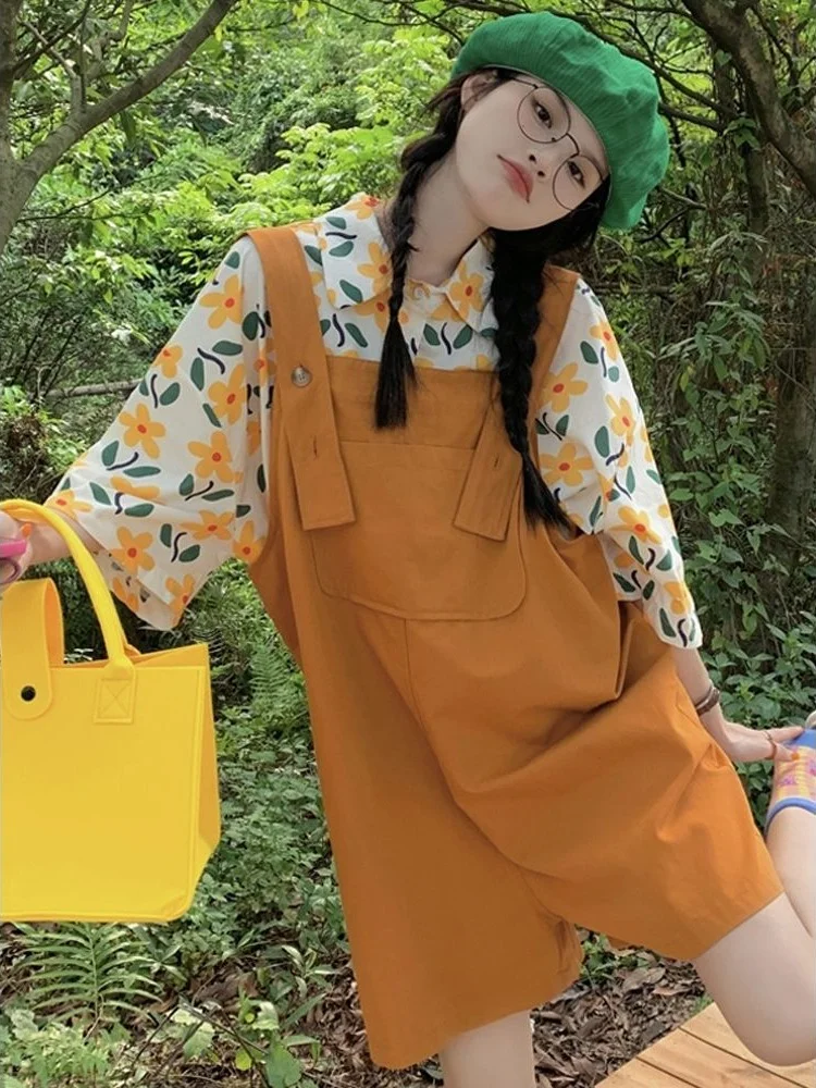 Rompers Women Japan Preppy Style Loose Pockets Design Ladies Schoolgirl Lovely Holiday Hot Sale Vintage High Street All-match
Rompers Women Japan Preppy Style Loose Pockets Design Ladies Schoolgirl Lovely Holiday Hot Sale Vintage High Street All-match