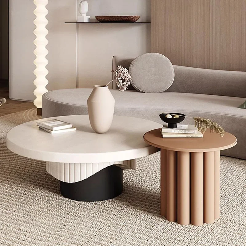 

Обеденный круглый журнальный столик в скандинавском стиле, чайный угловой центр, современный журнальный столик с боковой стороны, маленький вспомогательный дизайнерский кофейный столик, мебель XY50BT